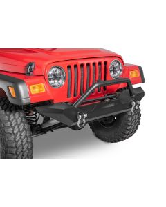 TACTIK  Winch Ready Front Bumper with Hoop & D-Rings for 97-06 Jeep Wrangler TJ & Unlimited