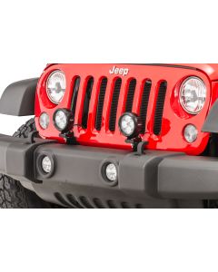 Quadratec  Hi Performance 4" Round LED Light Kit for 10-18 Jeep Wrangler JK