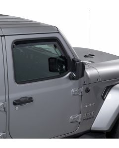 Quadratec  Tinted Window Visors  for 18-22 Jeep Wrangler JL & Gladiator JT