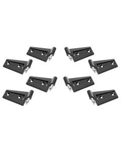 Quadratec  8pc. Replacement Door Hinge Set for 07-18 Jeep Wrangler JK Unlimited 4-Door