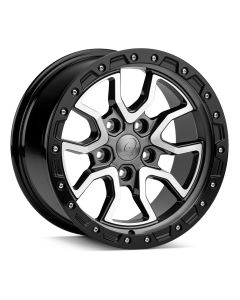 Ascend Wheel Gloss Gun Metal with Gloss Black Bead Ring