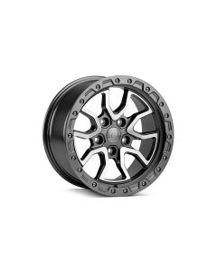 Ascend Wheel Gloss Gun Metal w/ Grey Mach. Bead Ring