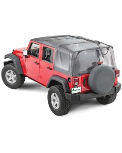 QuadraTop  Gen II Complete Soft Top in Black Diamond for 07-18 Jeep Wrangler Unlimited JK