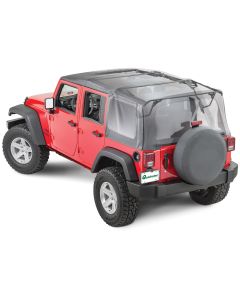 QuadraTop  Gen II Complete Soft Top in Premium Sailcloth  for 07-18 Jeep Wrangler Unlimited JK