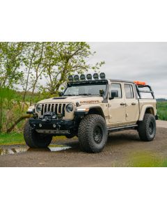 Quadratec  STEALTH 7" Round Eclipse Light Bar Kit for 18-26 Jeep Wrangler JL & Gladiator JT