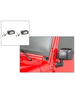 Quadratec  Windshield Light Pod Combo for 07-18 Jeep Wrangler JK 