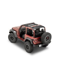 Quadratec Jeep Logo Freedom Mesh Bimini Plus Black JL 2 Door