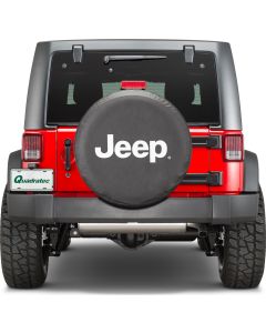 Quadratec  Jeep Licensed Tire Cover for 55-18 Jeep CJ, Wrangler YJ & JK