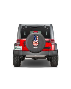 Quadratec "Peace Flag" Tire Cover 29"-31"