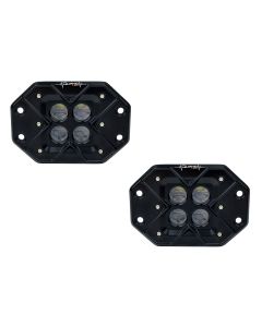 Quake LED QSE685 Seismic RGB Flush Mount LED Flood Light Pair 