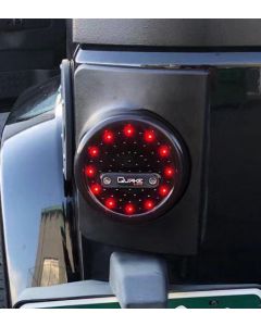 Quake LED QTE1030 Round LED Tail Lights for 07-18 Jeep Wrangler JK