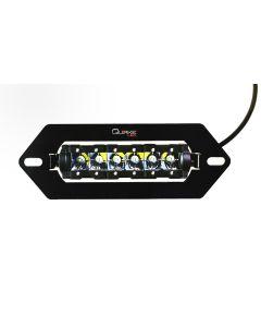 Quake LED QUM684 9" Flush Mount LED Light with Mount for winch fairlead opening