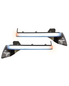 Quake LED QTE1058 9.5" x 0.75" Slim Chop Kit DRL w/ Sequential Switchback Turn Signal & Side Marker Light  for 18-21 Jeep Wrangler JL & Gladiator JT Sport or Sport S