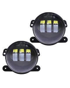 Quake LED QTE771 Tempest RGB 4" LED Fog Lights for 07-18 Jeep Wrangler JK