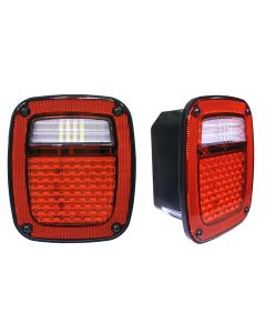 Quake LED QTE940 Replacement LED Tail Lights for 98-06 Jeep Wrangler TJ & Unlimited