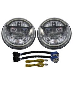 Race Sport Lighting JJKDKK7 Diamond Series Dual Beam LED Head Lights for 97-18 Jeep Wrangler TJ & JK