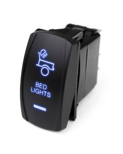 LED Rocker Switch w/ Blue LED Radiance (Bed Lights)