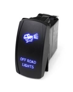 LED Rocker Switch w/ Blue LED Radiance (Off-road Lights)