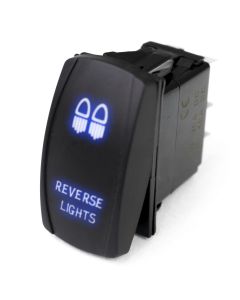 LED Rocker Switch w/ Blue LED Radiance (Reverse Lights)