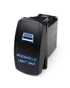 LED Rocker Switch w/ Blue LED Radiance (Windshield Light Bar)
