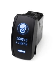 LED Rocker Switch w/ Blue LED Radiance (Zombie Lights)