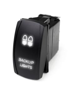 LED Rocker Switch w/ White LED Radiance (Backup Lights)
