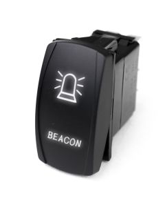 LED Rocker Switch w/ White LED Radiance (Beacon)