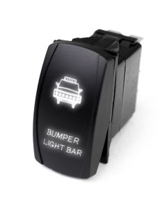 LED Rocker Switch w/ White LED Radiance (Bumper Light Bar)