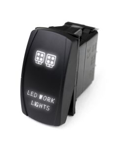 LED Rocker Switch w/ White LED Radiance (LED Work Lights)