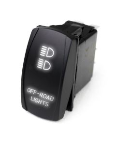 LED Rocker Switch w/ White LED Radiance (Off-road Lights)