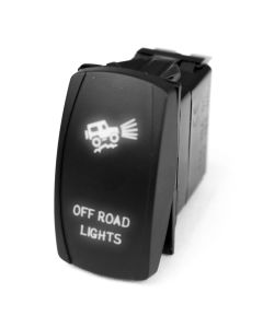 LED Rocker Switch w/ White LED Radiance (Off-road Lights)