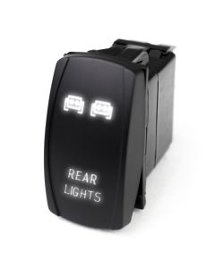 LED Rocker Switch w/ White LED Radiance (Rear Lights)