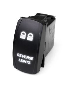LED Rocker Switch w/ White LED Radiance (Reverse Lights)