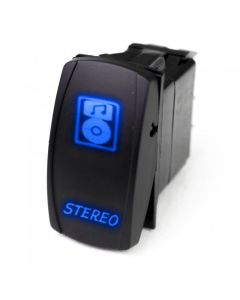 Race Sport Lighting RSLS23B LED Rocker Switch with Blue LED Radiance - Stereo 