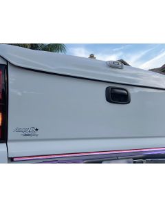 Race Sport Lighting RS120048 48in Triple Row LED Truck Tailgate Light Bar for 20-25 Jeep Gladiator JT