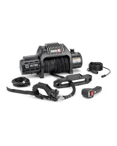 RES-Q WINCH 12K WITH SYNTHETIC WINCH CABLE W/RES-Q NESTING FORGED WINCH HOOK AND FAIRLEAD