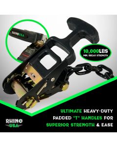 Rhino USA  Car Tie-Down Lasso Straps (J-Hooks) 