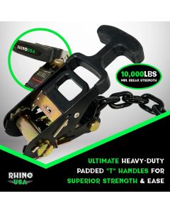 Rhino USA  Car Tie-Down Lasso Straps (J-Hooks) 
