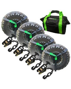 Rhino USA Car Tie-Down Lasso Straps (J-Hooks)