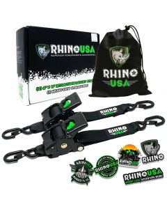 Rhino USA  2" x 10' Retractable Ratchet Straps 