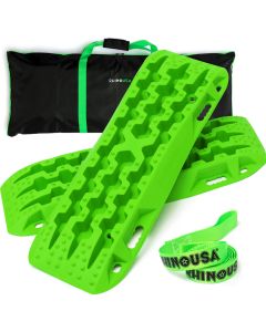 RHINO USA RECOVERY TRACTION BOARDS - GREEN (PAIR)