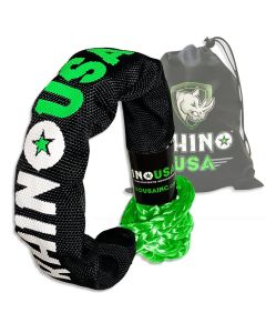 RHINO USA SYNTHETIC SOFT SHACKLE (1PK 3/8"X22") (GREEN)