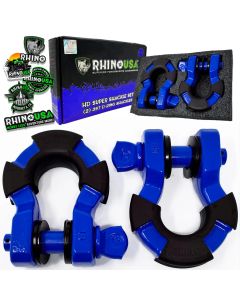 RHINO USA 8T SUPER SHACKLE 2-PACK (BLUE)