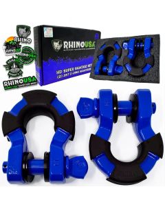 RHINO USA 8T SUPER SHACKLE 2-PACK (BLUE)
