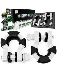 RHINO USA 8T SUPER SHACKLE 2-PACK (WHITE)