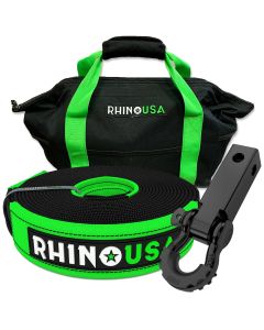 RHINO USA 30' TOW STRAP/HITCH COMBO