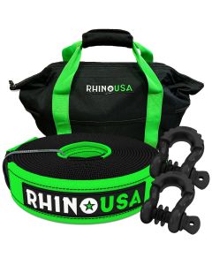 RHINO USA 30' TOW STRAP/SHACKLES COMBO