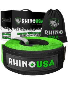 RHINO USA RECOVERY TREE SAVER STRAP 4INX10FT (GREEN)