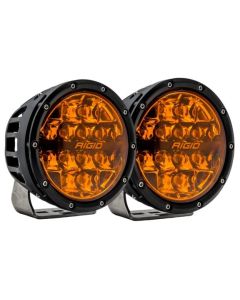 Rigid - 360-SERIES 6 INCH LED OFF-ROAD SPOT BEAM AMBER PRO|PAIR