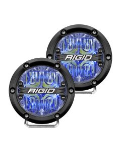 RIGID 360 4IN DRIVING LIGHT PAIR BLUE
